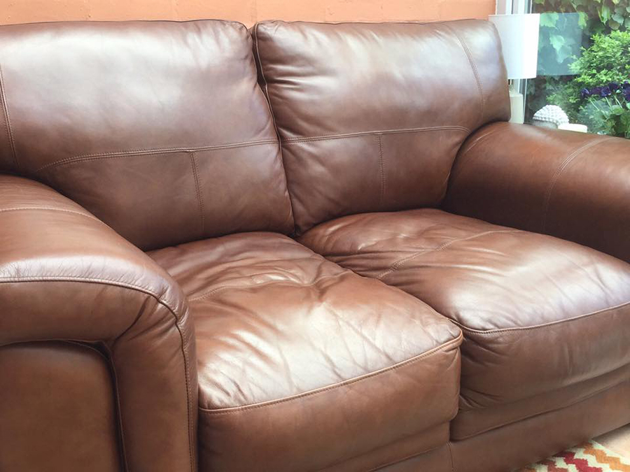 Restoring Colour To A Faded Leather Sofa Furniture Clinic