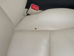 How do you fix a rip in a leather seat?.