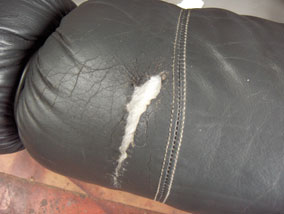 How to fix a tear in a leather couch
